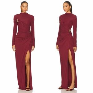 Jonathan Simkhai Burgundy Maxi Dress
